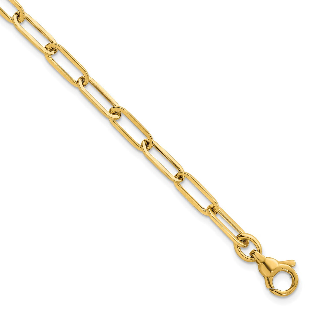 Gold 4.75mm Link, Other Bracelet, 7.75