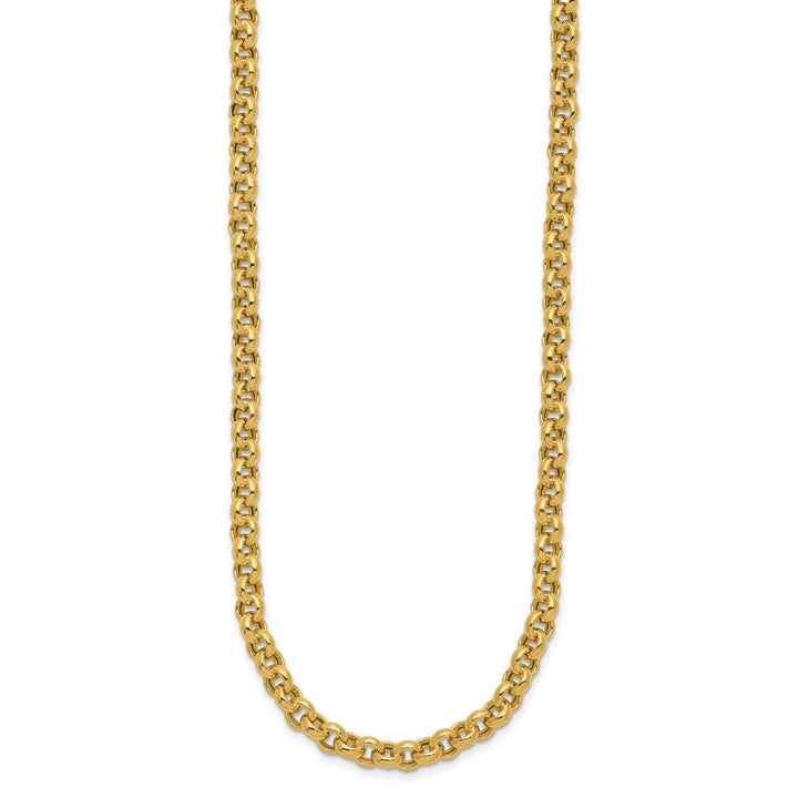 Gold 5mm Rolo Necklace, 18"
