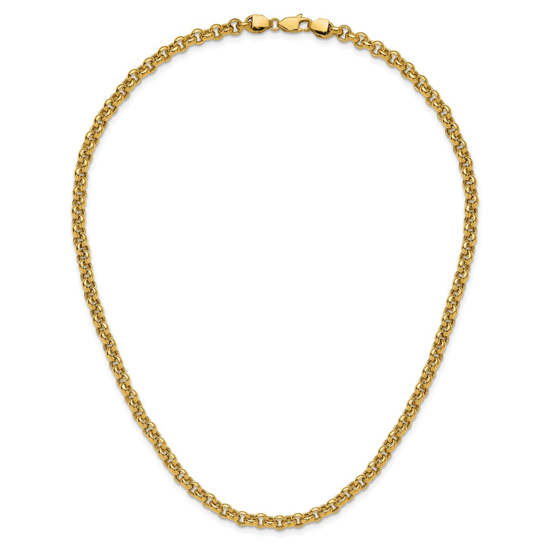 Gold 5mm Rolo Necklace, 18