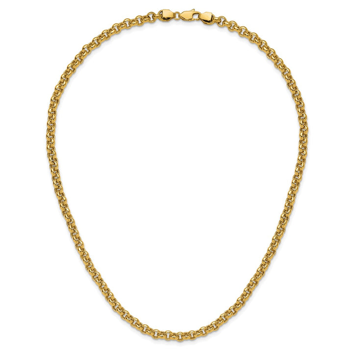 Gold 5mm Rolo Necklace, 18"
