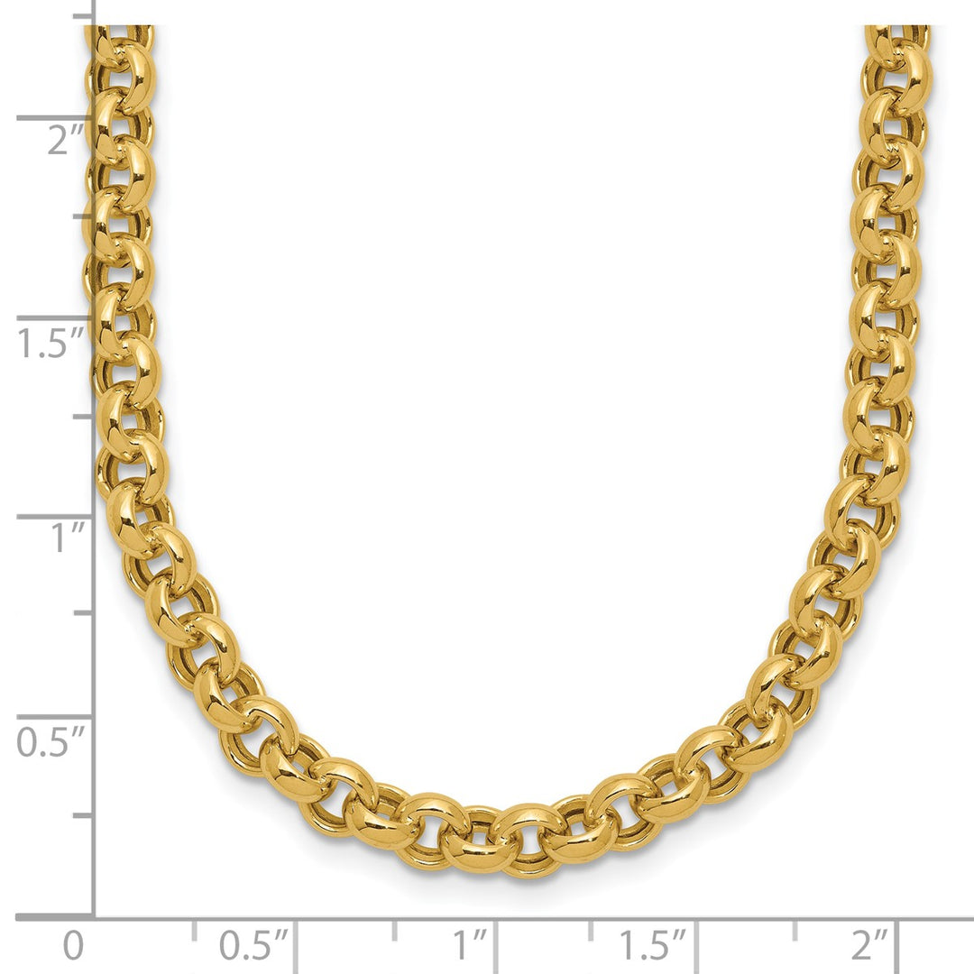 Gold 5mm Rolo Necklace, 18