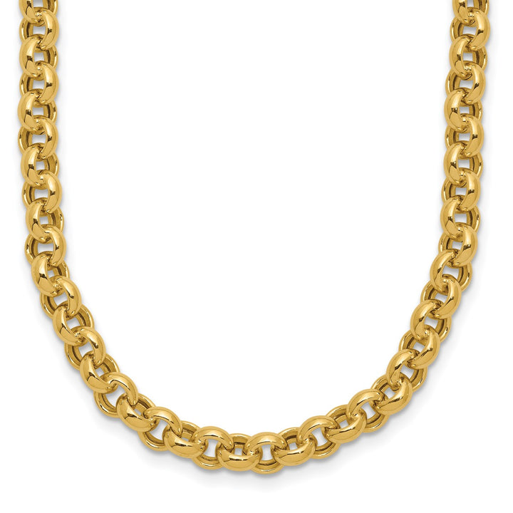 Gold 5mm Rolo Necklace, 18"