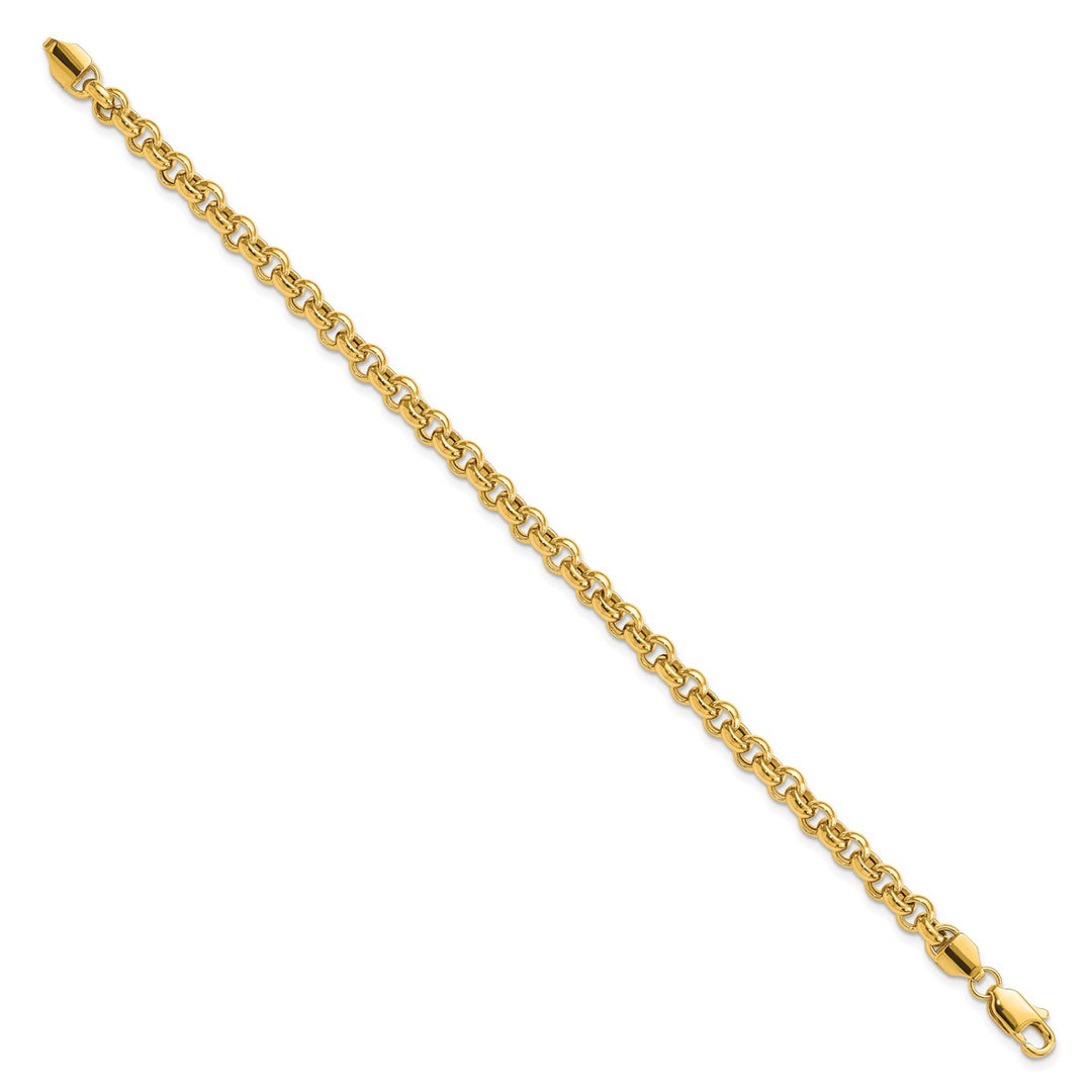 Gold 5mm Rolo Bracelet, 8.5