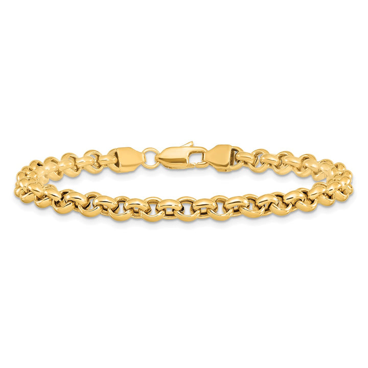 Gold 5mm Rolo Bracelet, 8.5"
