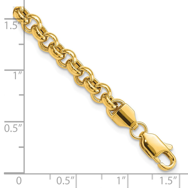 Gold 5mm Rolo Bracelet, 8.5"