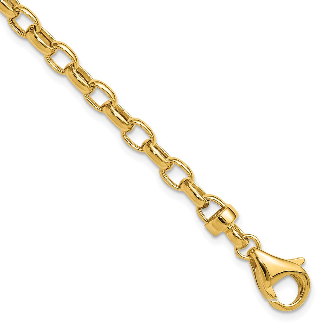 Gold 4.5mm Rolo Bracelet, 7.5"