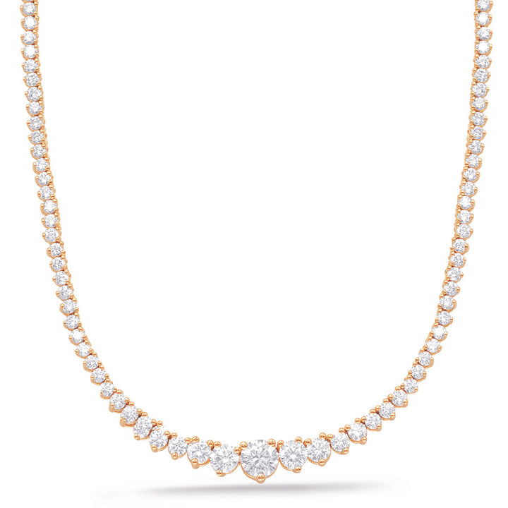 Classic Diamond Tennis Necklace