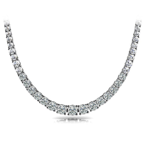 Classic Diamond Tennis Necklace - View 1