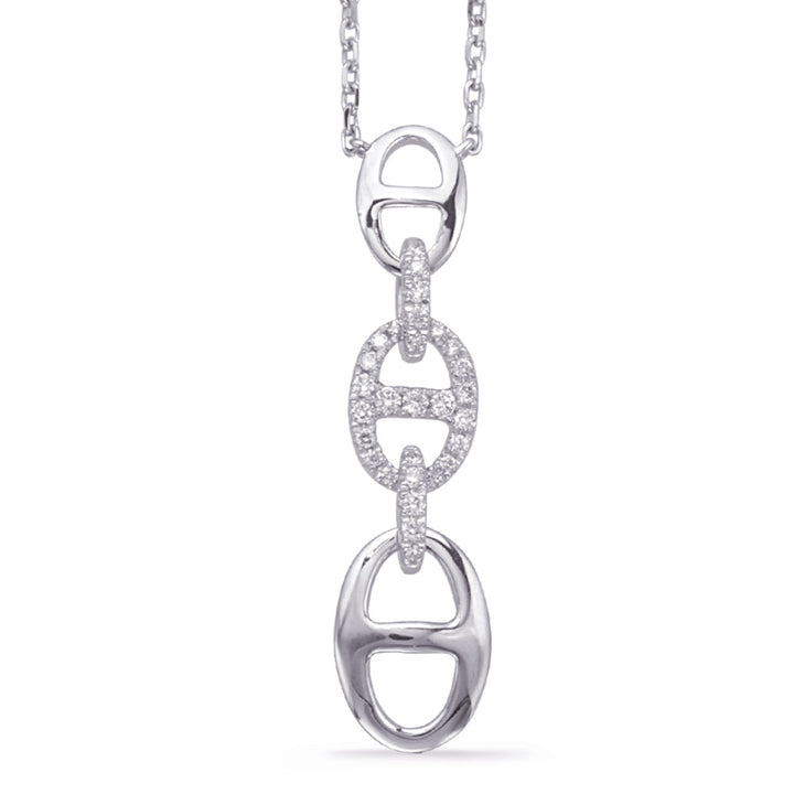 Designer Inspired Marine Link Diamond Necklace