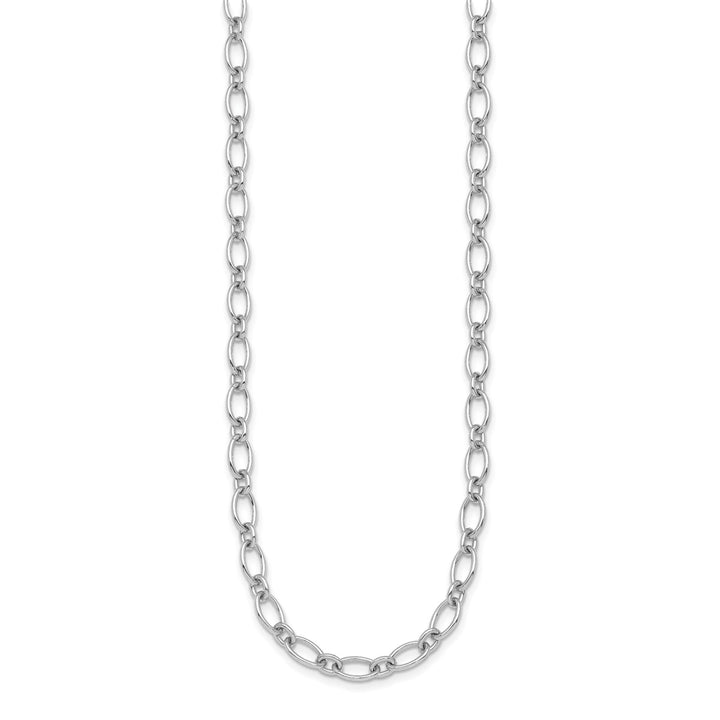 Sterling Silver 4.9mm Open Link Chain, 18"