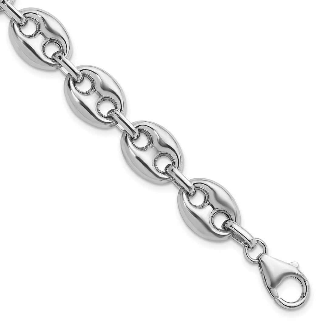 Sterling Silver 11.8mm Anchor Chain, 7.5"