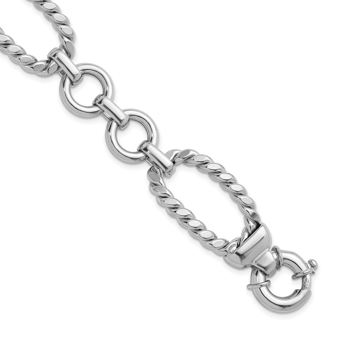 Sterling Silver 19.5mm Link, Other Bracelet, 7.5"