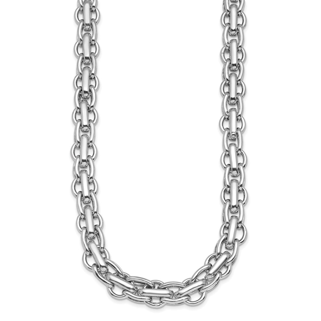 Sterling Silver 12mm Fancy Necklace, 18.5