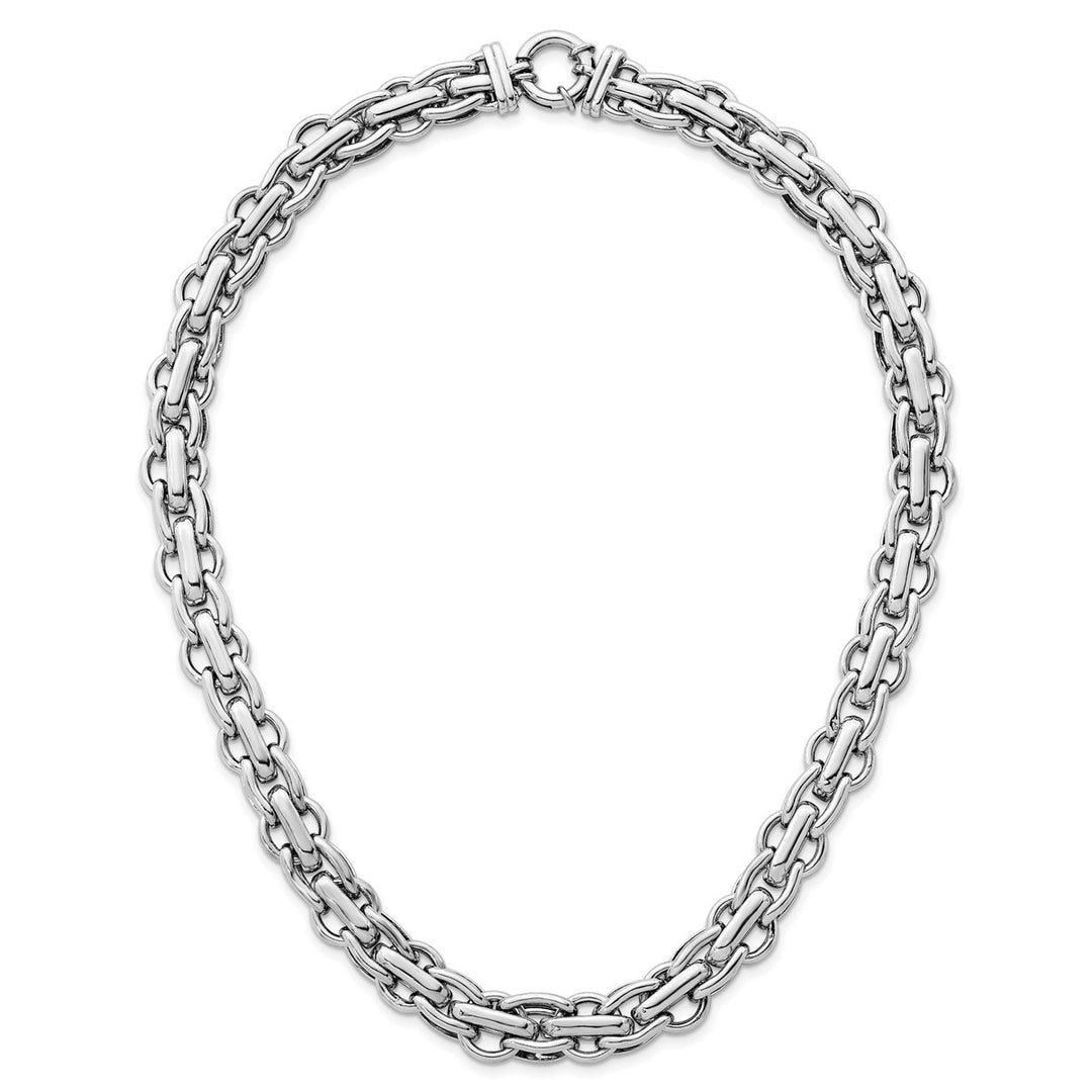 Sterling Silver 12mm Fancy Necklace, 18.5
