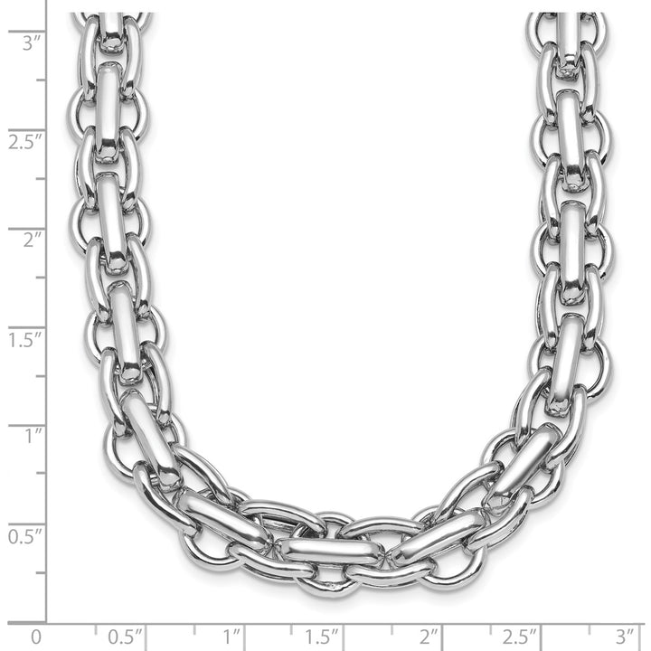 Sterling Silver 12mm Fancy Necklace, 18.5"