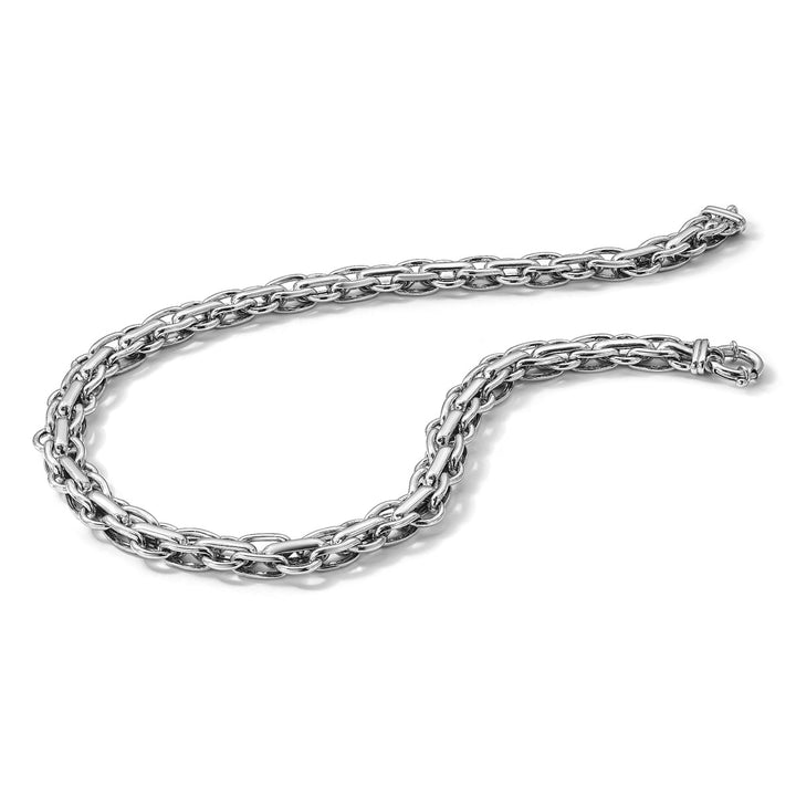 Sterling Silver 12mm Fancy Necklace, 18.5"
