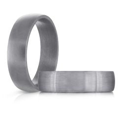 6MM TANTALUM SATIN FINISHED BAND
