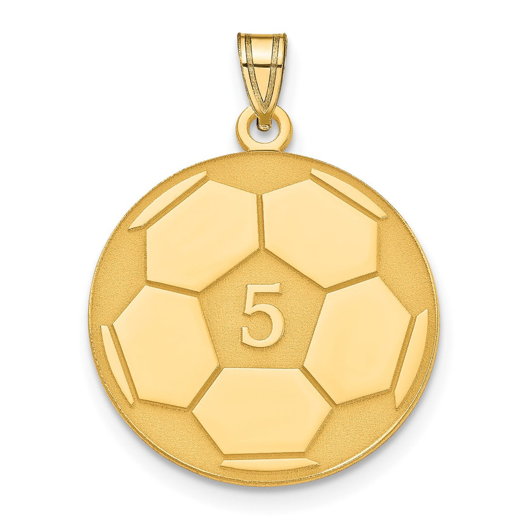 Personalized Soccer Number and Name Pendant
