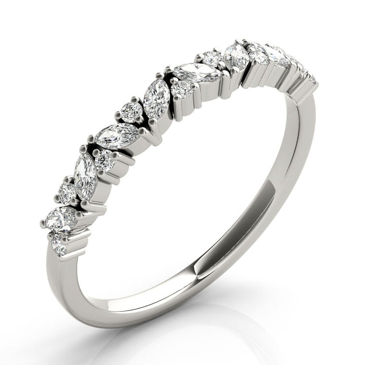 Alternating Round & Marquise Diamond Band - Fashion Ring - Design Jewellers Edmonton