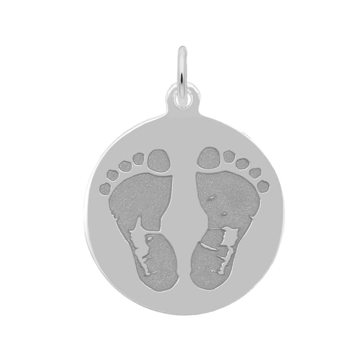 Baby Feet Disc Charm - Charms - Design Jewellers Edmonton