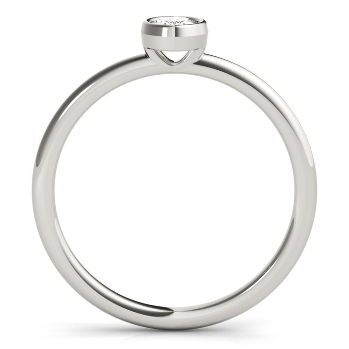 Bezel Set Solitaire Oval Engagement Ring - Engagement Ring - Design Jewellers Edmonton