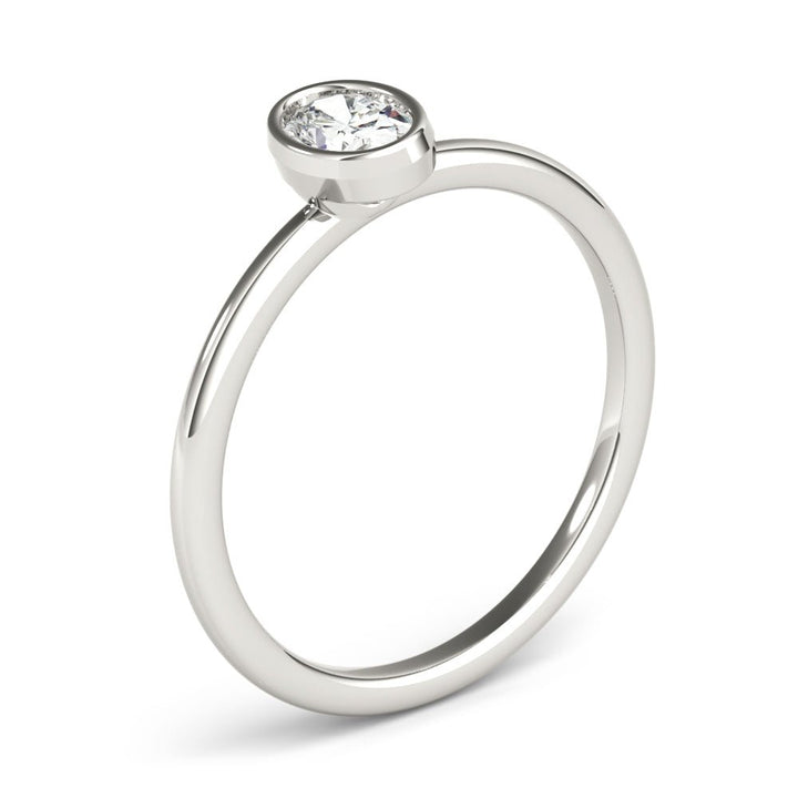 Bezel Set Solitaire Oval Engagement Ring - Engagement Ring - Design Jewellers Edmonton