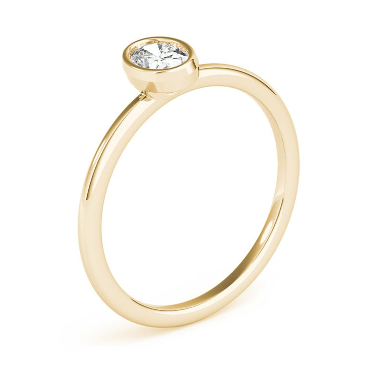 Bezel Set Solitaire Oval Engagement Ring - Engagement Ring - Design Jewellers Edmonton