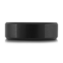 Black Tantalum Satin Finish Band - 7mm Width - Alternative Metal Bands - Design Jewellers Edmonton