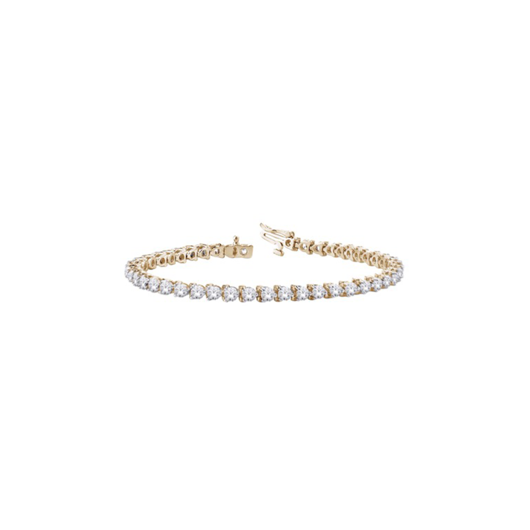 10K Gold Classic Diamond Tennis Bracelet - View 1