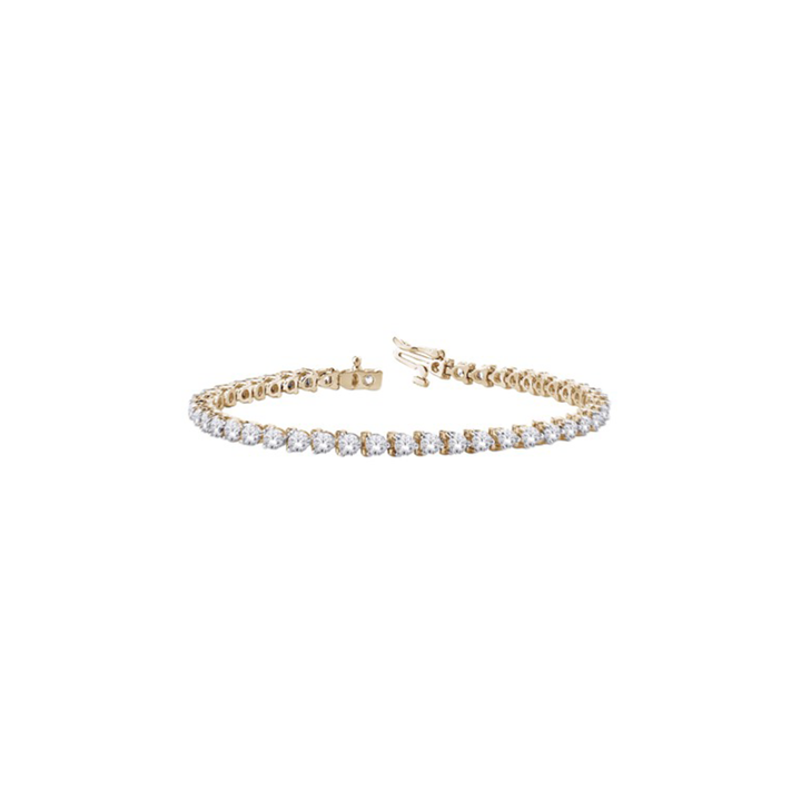 10K Gold Classic Diamond Tennis Bracelet - View 1