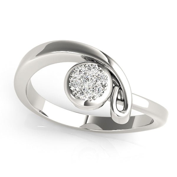 Bypass Cluster Ring - Engagement Ring - Design Jewellers Edmonton