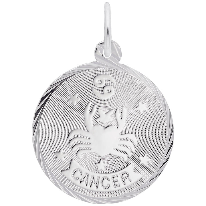 Cancer Constellation Disc Charm - Charms - Design Jewellers Edmonton