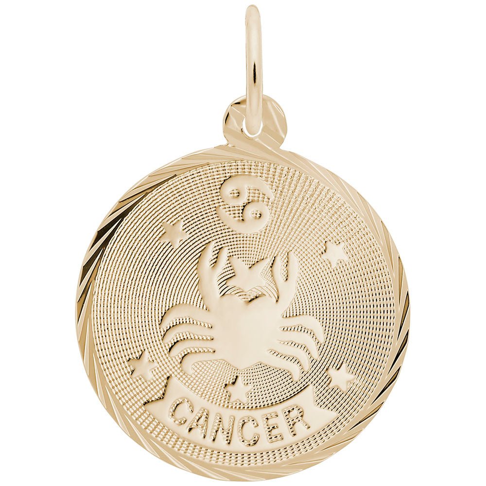Cancer Constellation Disc Charm - Charms - Design Jewellers Edmonton