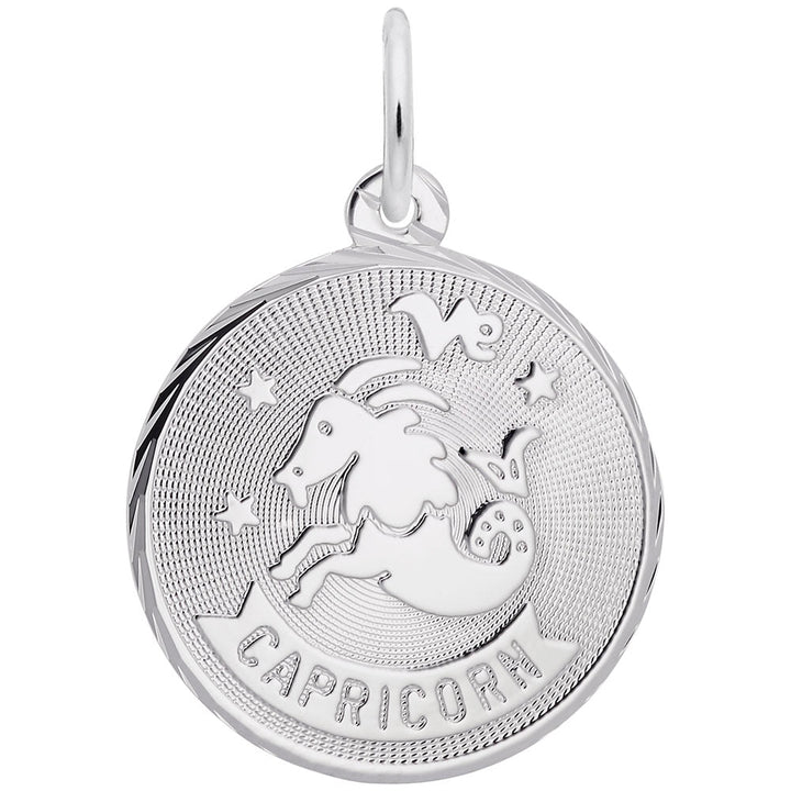 Capricorn Constellation Disc Charm - Charms - Design Jewellers Edmonton
