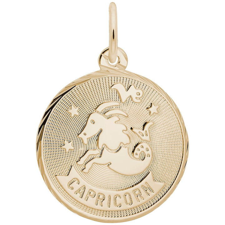 Capricorn Constellation Disc Charm - Charms - Design Jewellers Edmonton