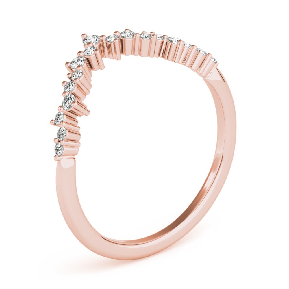 Chevron Cluster Wedding Band - Wedding Band - Design Jewellers Edmonton