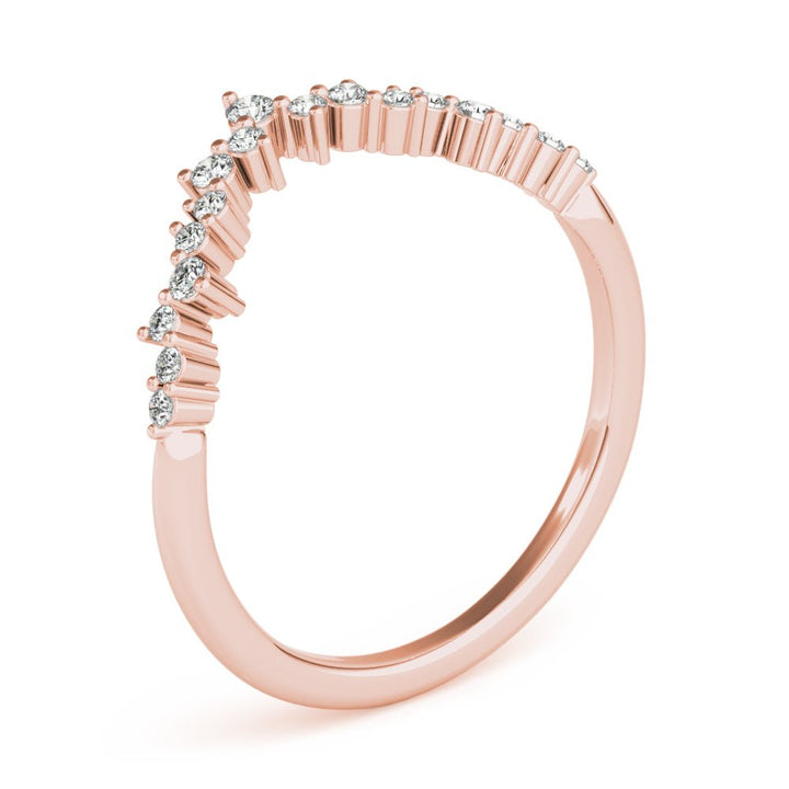 Chevron Cluster Wedding Band - Wedding Band - Design Jewellers Edmonton