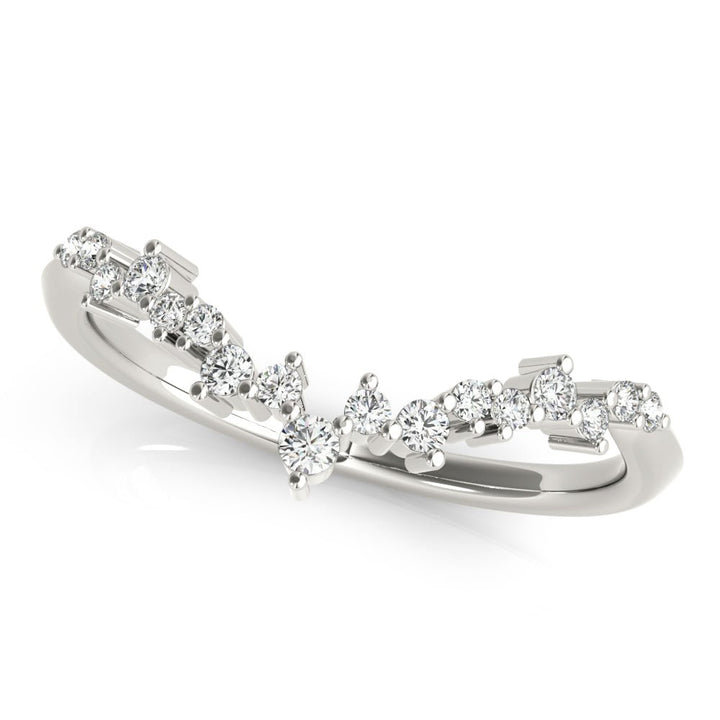 Chevron Cluster Wedding Band - Wedding Band - Design Jewellers Edmonton