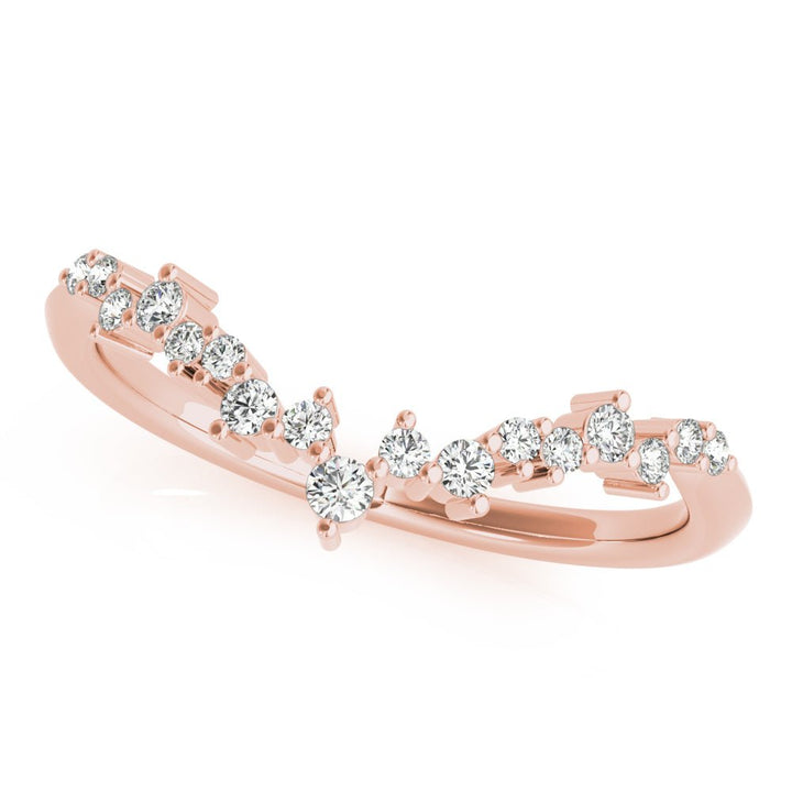 Chevron Cluster Wedding Band - Wedding Band - Design Jewellers Edmonton