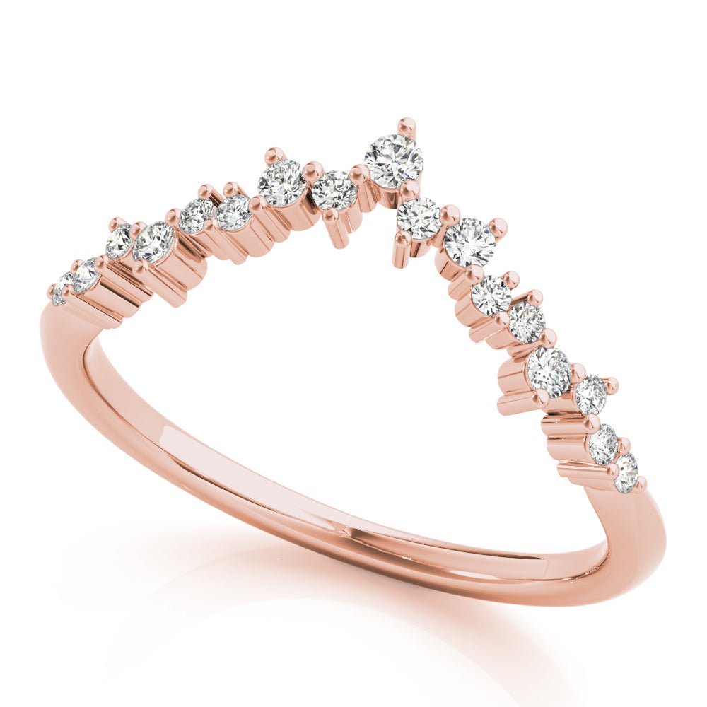 Chevron Cluster Wedding Band - Wedding Band - Design Jewellers Edmonton