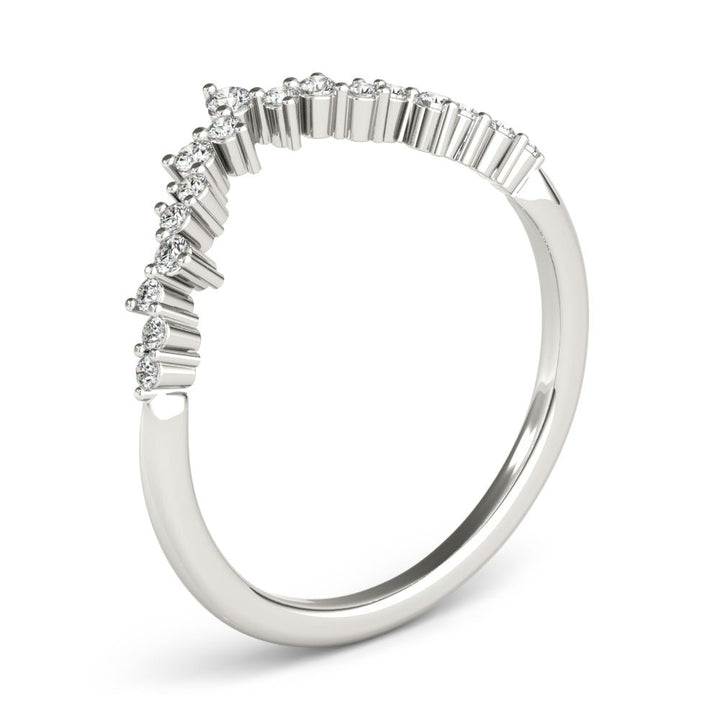 Chevron Cluster Wedding Band - Wedding Band - Design Jewellers Edmonton