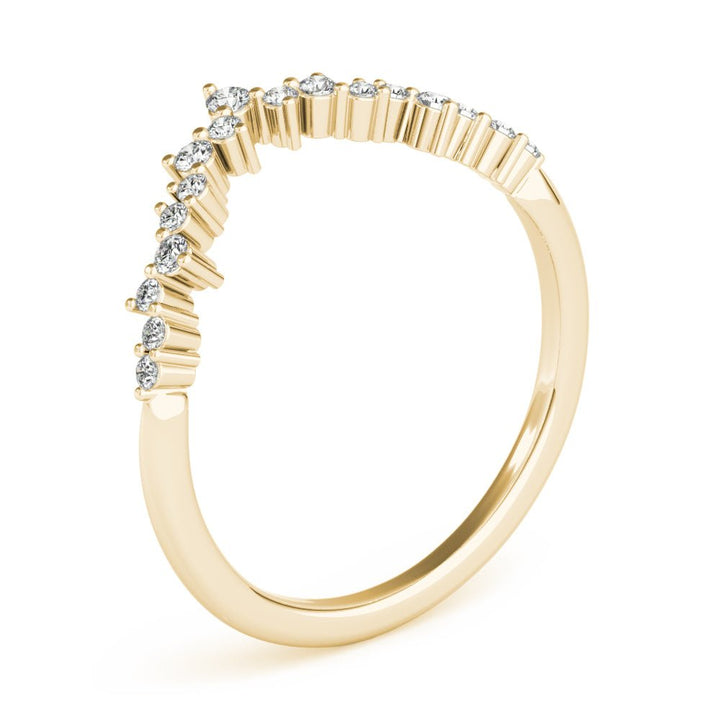 Chevron Cluster Wedding Band - Wedding Band - Design Jewellers Edmonton