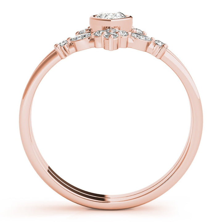 Chevron With Pear Shape Center Ring - Fashion Ring - Design Jewellers Edmonton