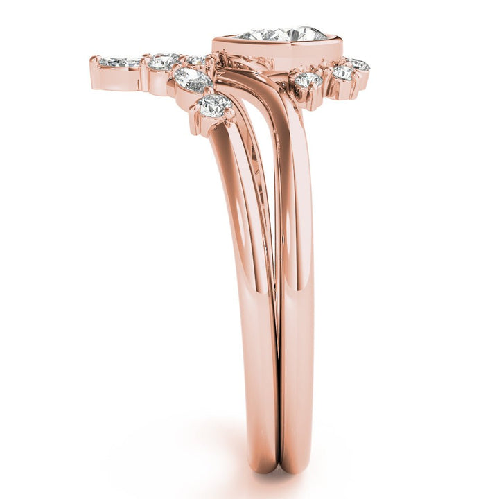 Chevron With Pear Shape Center Ring - Fashion Ring - Design Jewellers Edmonton
