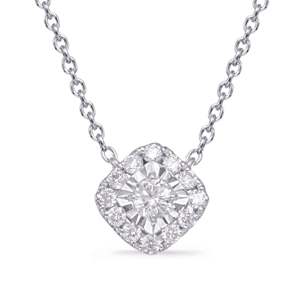 Classic Design Gold and Diamond Necklace - Design Jewellers Edmonton