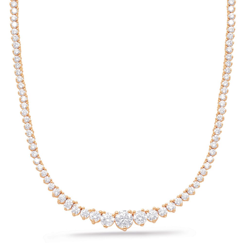 Classic Diamond Tennis Necklace