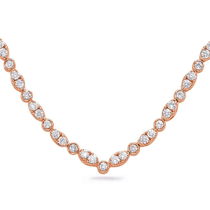 CLASSIC GOLD AND DIAMOND NECKLACE - Design Jewellers Edmonton