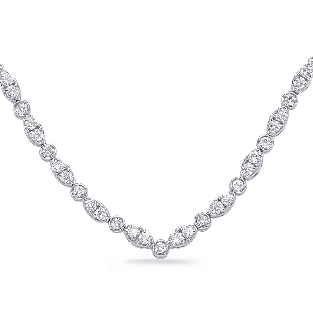 CLASSIC GOLD AND DIAMOND NECKLACE - Design Jewellers Edmonton