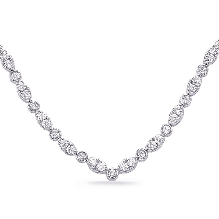 CLASSIC GOLD AND DIAMOND NECKLACE - Design Jewellers Edmonton