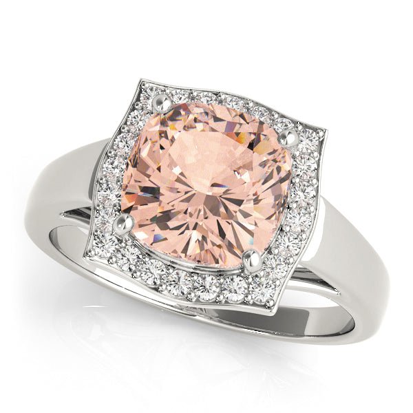 Custom Cushion Morganite Fashion Ring - Fashion Ring - Design Jewellers Edmonton